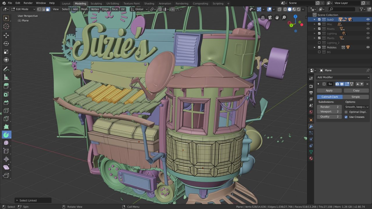 Blender Free CAD Software-Project Interface