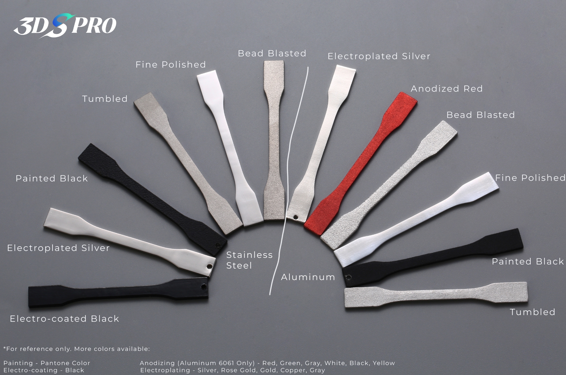 3DSPRO Oberflächenbearbeitungsoptionen für SLM-3D-gedruckte Teile 3DSPRO Surface Finishing Options for SLM 3D-printed Parts
