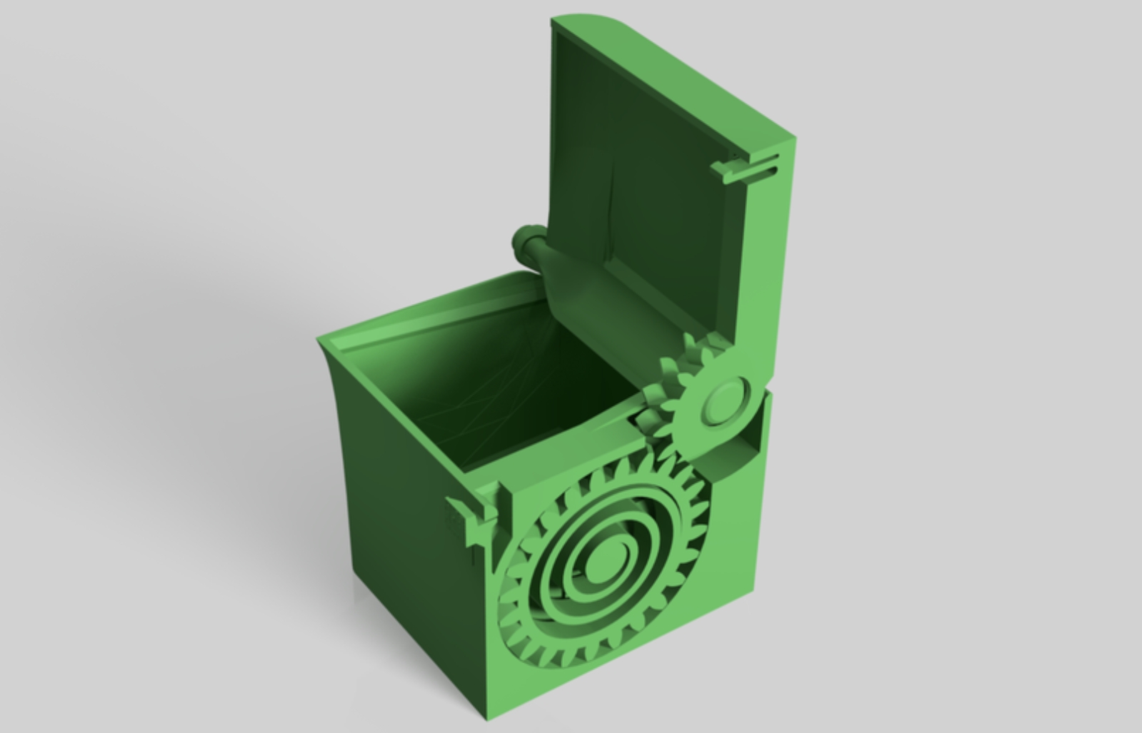 Print-in-Place-Federbox Print-in-Place Spring Loaded Box