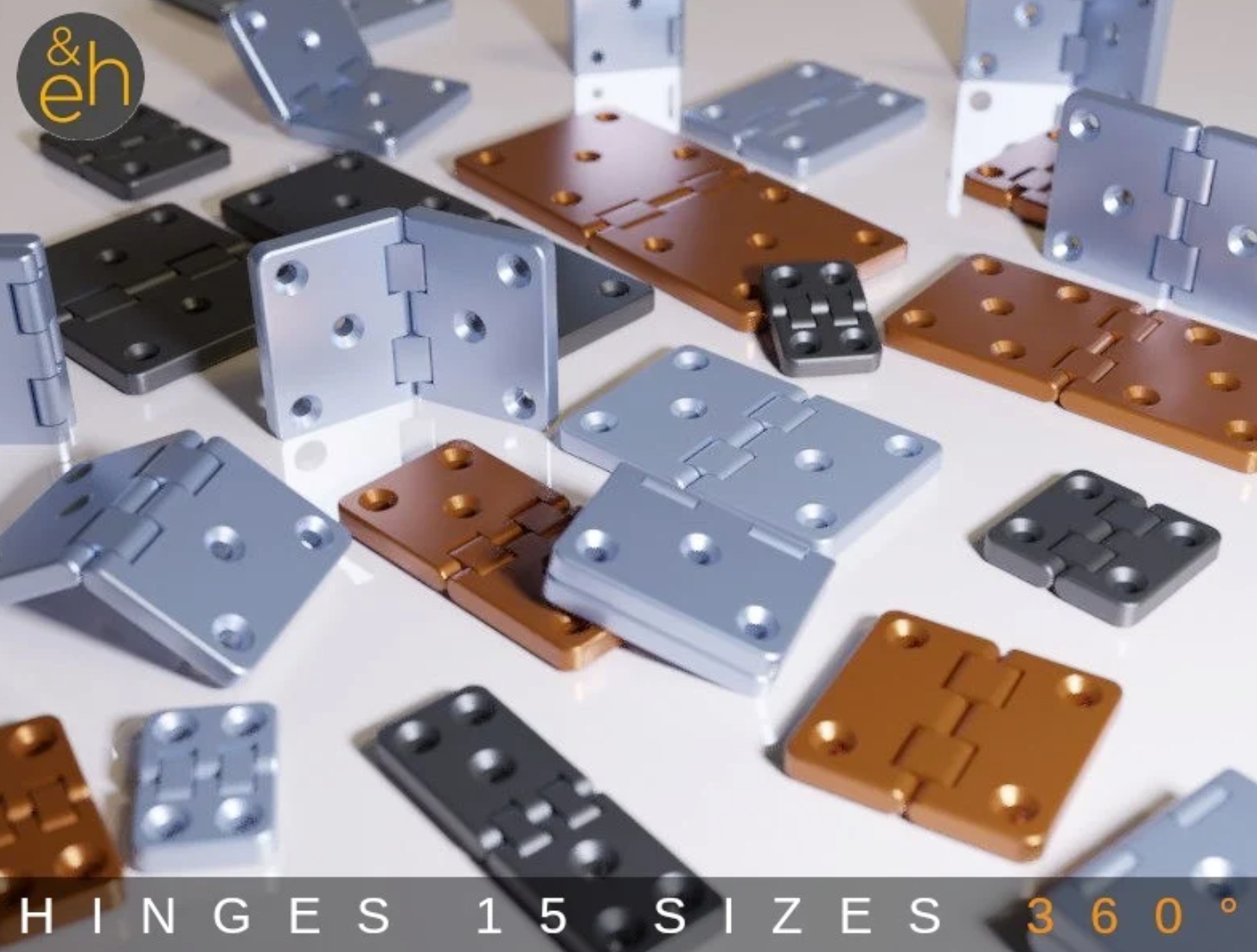 3D-druckbare Scharniere 3D Printable Hinges