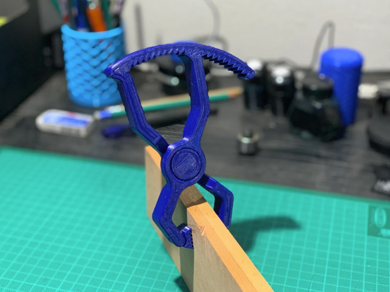 Print-in-Place-Ratschenklemme Print-in-Place Ratchet Clamp