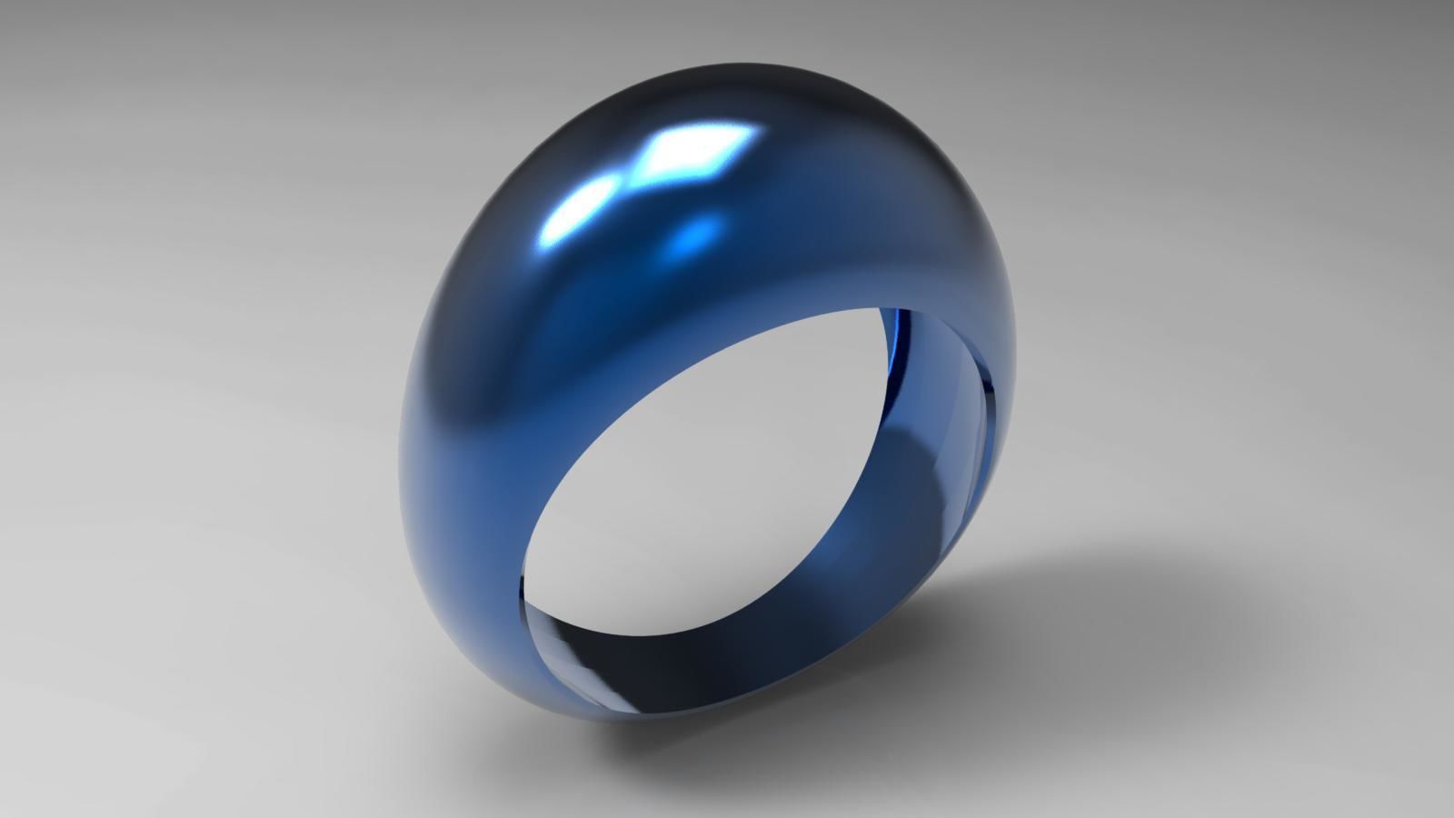 CGTrader blau eloxierter Aluminiumring CGTrader Blue Anodized Aluminum Ring