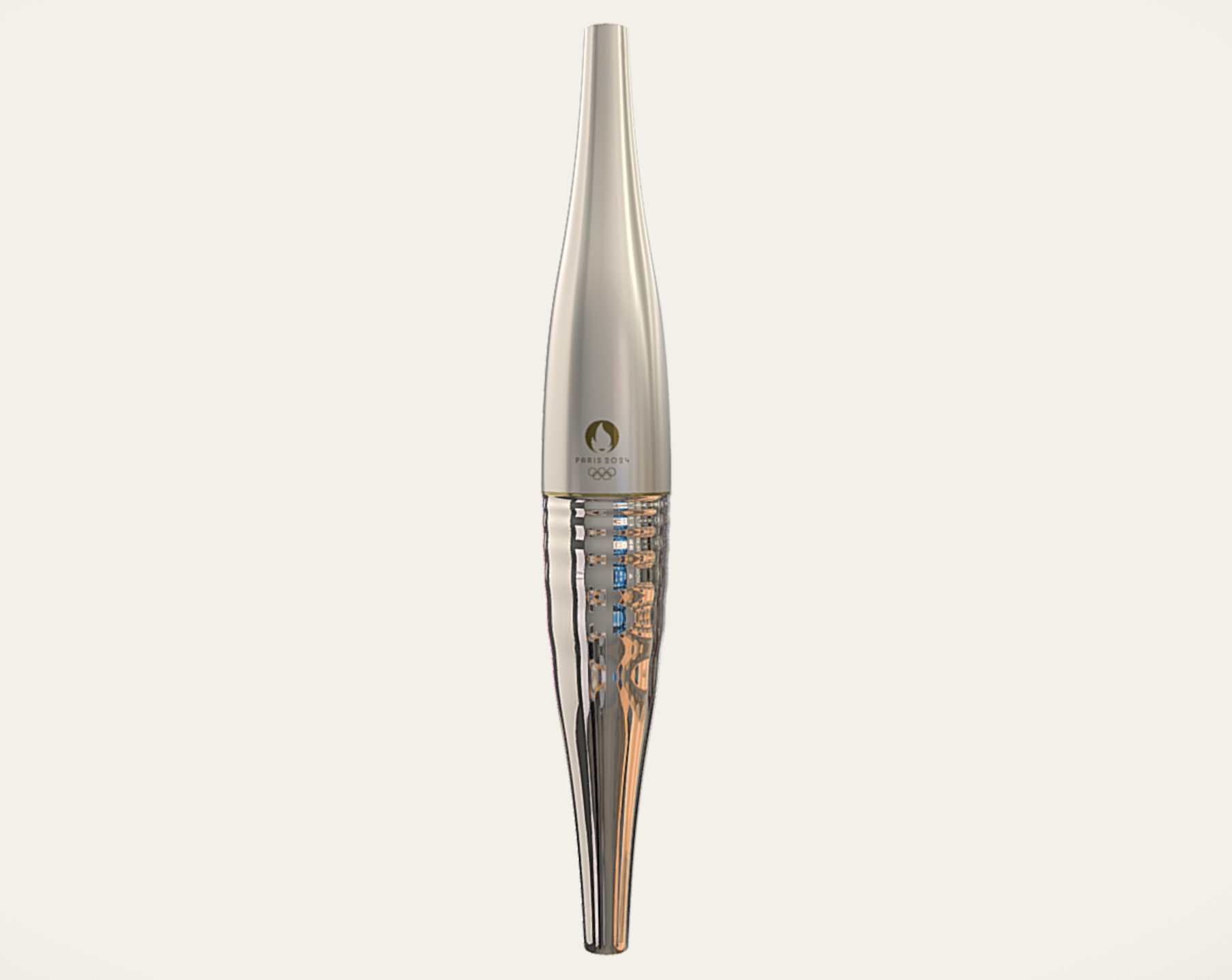 3D-Modell der Fackel der Olympischen Sommerspiele 2024 in Paris 2024 Paris Summer Olympic Games Torch 3D Model
