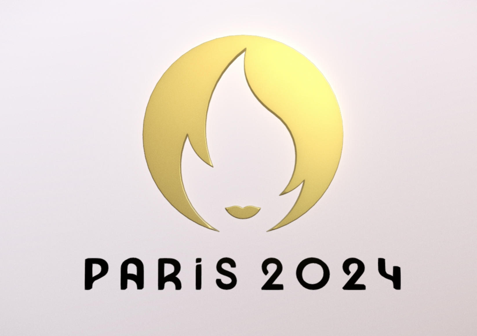 Das Logo der Olympischen Spiele Paris 2024 – Marianne 3D-Modell The Paris 2024 Games Logo Marianne 3D Model