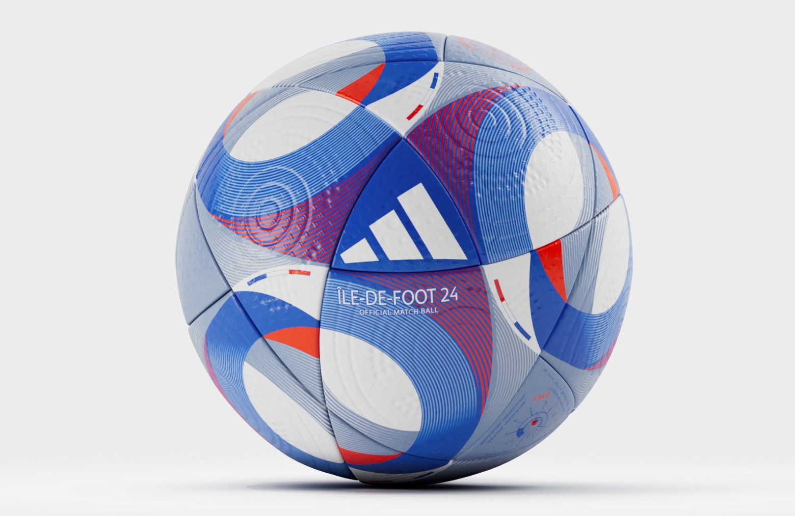 Offizielles 3D-Modell des Fußballs der Olympischen Spiele 2024 Olympics 2024 Official Soccer Ball 3D Model