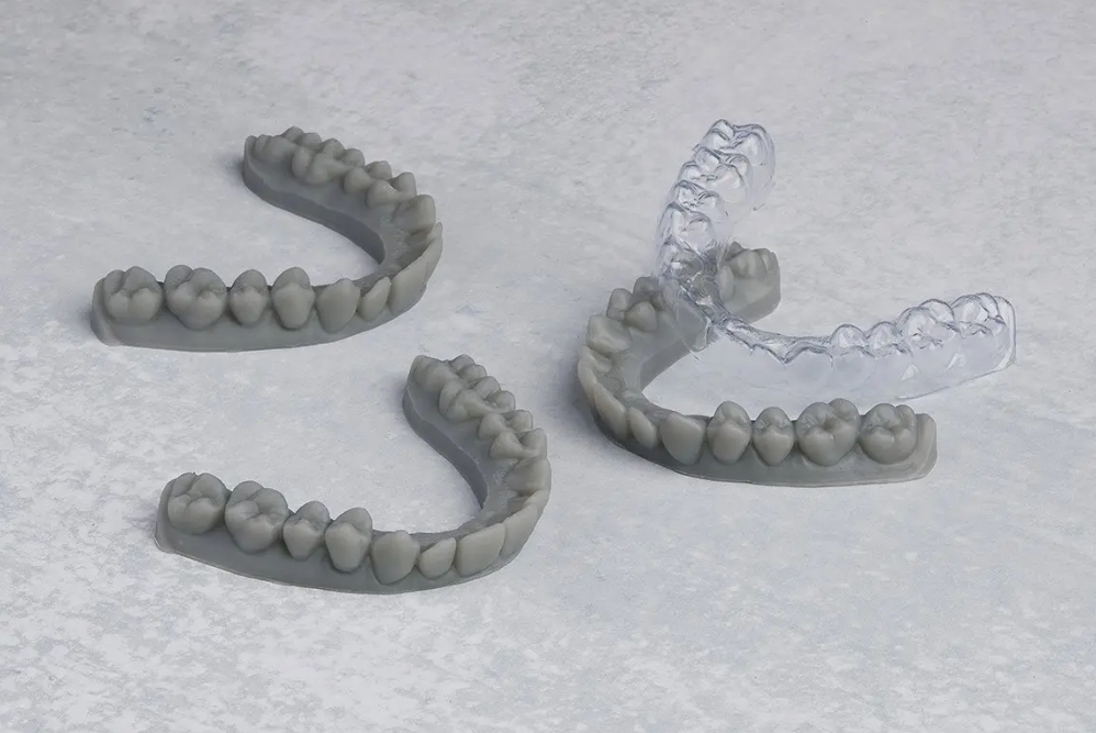 Formlabs 3D-gedruckte transparente Aligner-Modelle Formlabs 3D Printed Clear Aligner Models