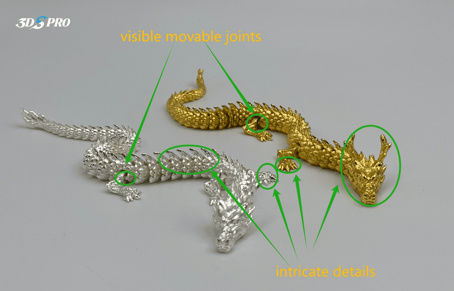 3D-gedruckter, beweglicher Drache 3d printed articulated dragon