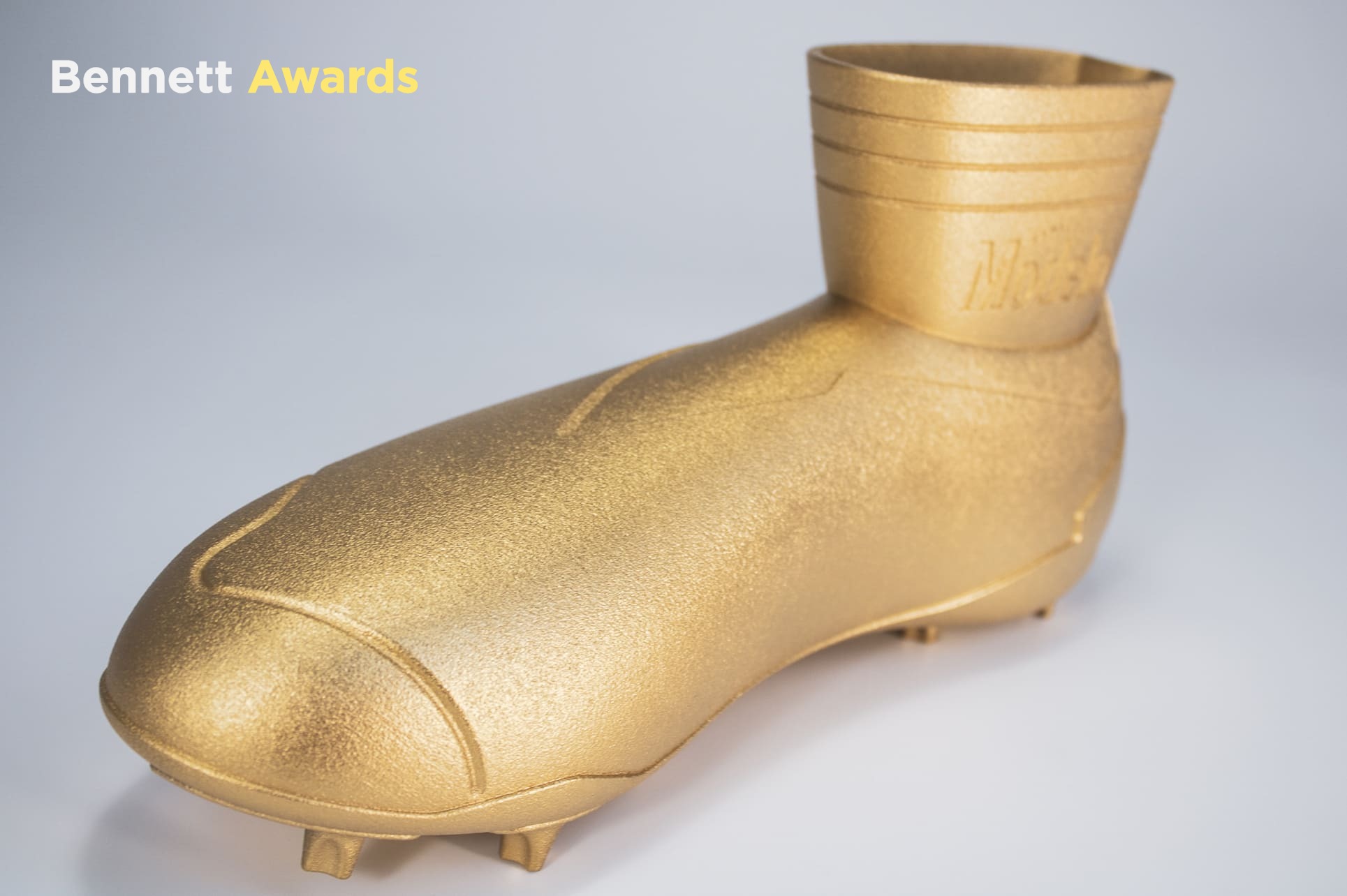 24-karätig vergoldeter, 3D-gedruckter Stiefel 24k gold plated 3d printed boot
