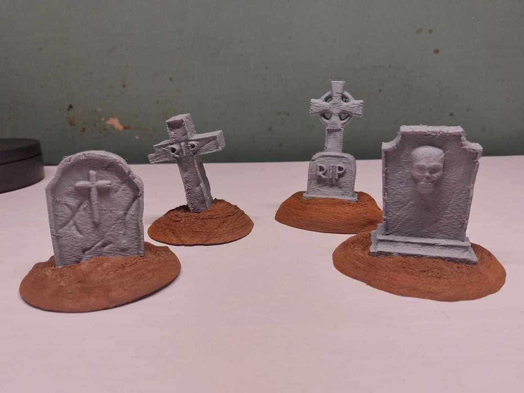3D-gedruckte Halloween-Dekorationen/Grabsteine 3d printed halloween decroations_gravestones