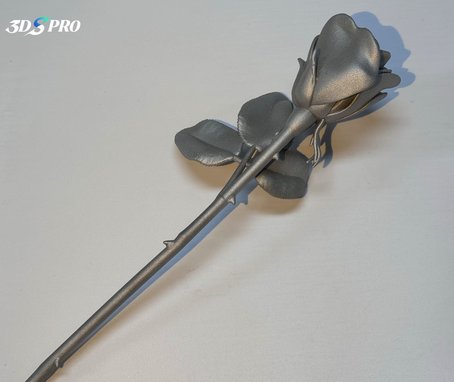 3D-gedrucktes Metall rose_aluminum alsi10mg 3d printed metal rose_aluminum alsi10mg