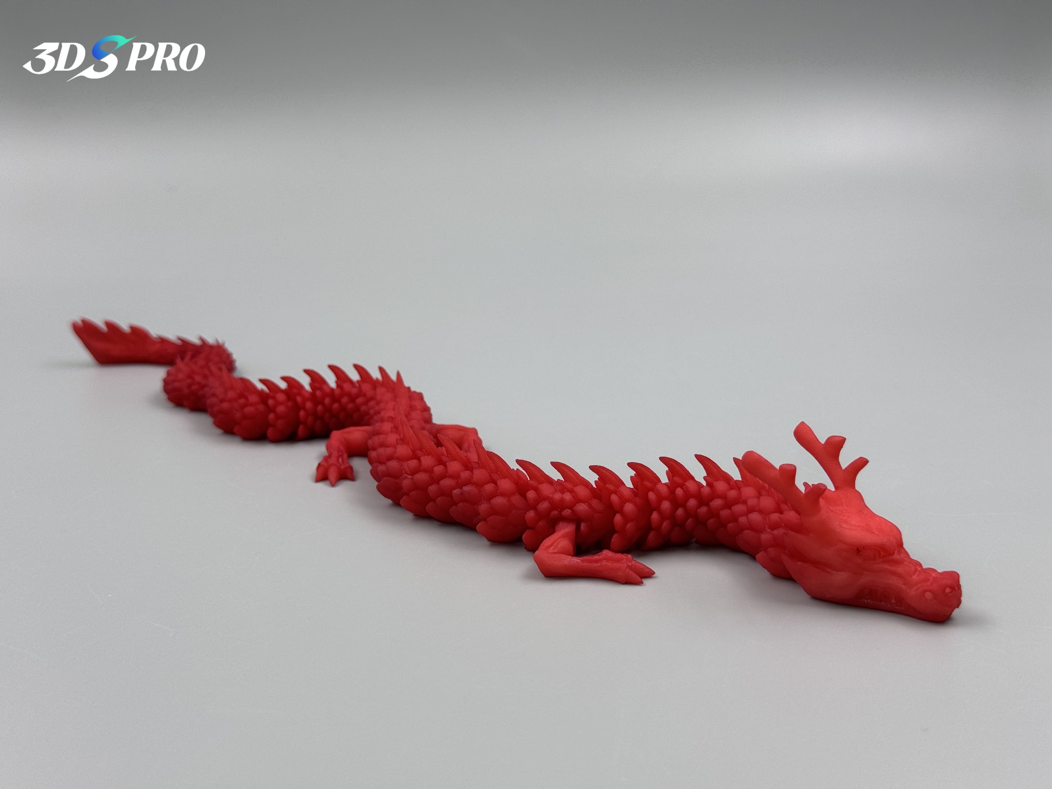 3D-gedruckter Drache, gefärbt, 3D-Druck 3d printed dragon_dyed 3d print